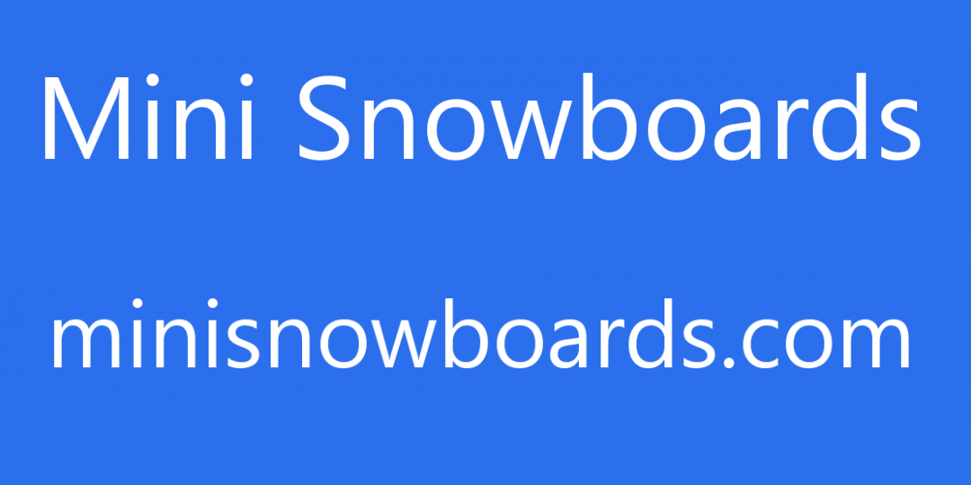 Mini Snowboards | Custom Printed | minisnowboards.com